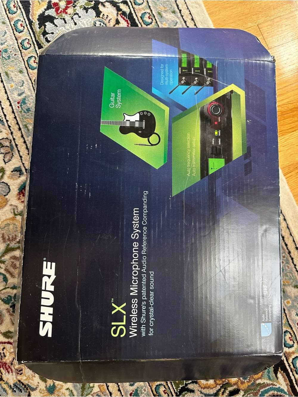 Shure SLX Wireless Microphone System - Black with Green Accents